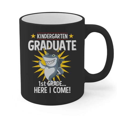 Kindergarten Graduation Shirts 2019 Shark Grad Toddler Graphic Print Coffee Mug - Best Gift Smart