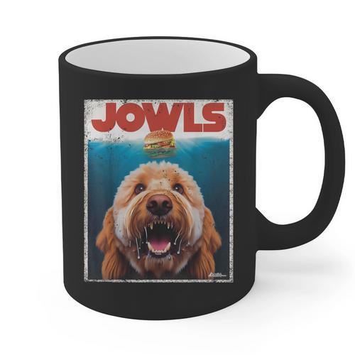 Labradoodle Jowls Tee Fawn Lab Doodle Mom Top Dad Graphic Print Coffee Mug - Father's Day Fun