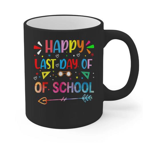 Last Day Of School Tie Dye School Graduation Summer Teacher Graphic Print Coffee Mug - Best Gift Smart