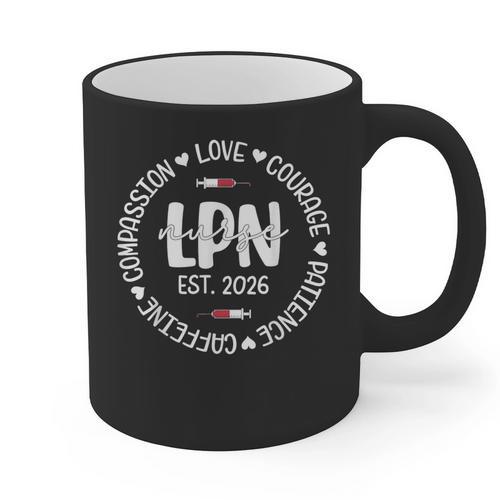Licensed Practical Nurse Est 2026 LPN LVN Nursing Graduation Graphic Print Coffee Mug - Best Gift Smart