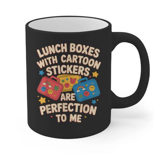 Lunch Boxes With Stickers Lunch Box Nostalgia Retro Graphic Print Coffee Mug - Figerry