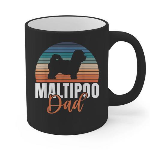Maltipoo Dad Graphic Print Coffee Mug - Father's Day Fun
