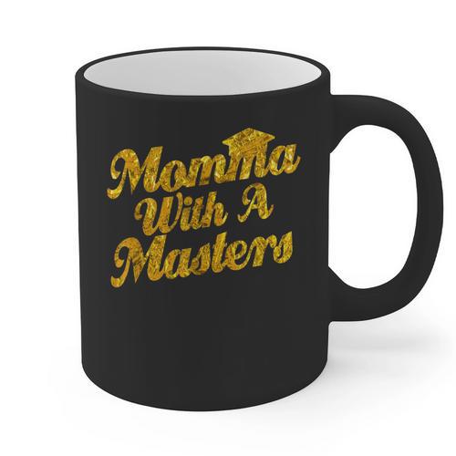 Masters Degree Graduation For Mom Wife Social Work MBA Graphic Print Coffee Mug - Best Gift Smart
