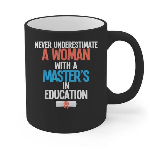 Masters In Education Degree Graduation Women MeD Graphic Print Coffee Mug - Best Gift Smart