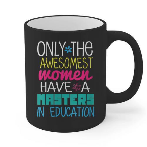 Masters In Education Degree Graduation Women MeD Graphic Print Coffee Mug - Best Gift Smart