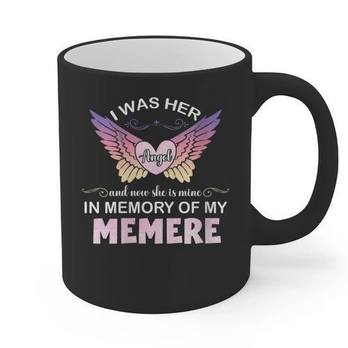Memere Angel In My Memory Cute Family Remembrance Match Graphic Print Coffee Mug - Easessy