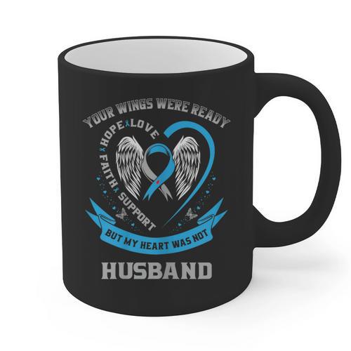 In Memory Of My Husband Type One Diabetes Awareness Graphic Graphic Print Coffee Mug - Easessy