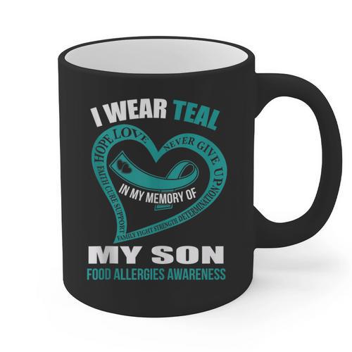 In My Memory Of My Son FOOD ALLERGIES AWARENESS Graphic Print Coffee Mug - Easessy