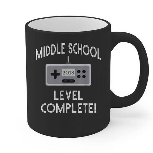Middle School Graduation Shirt Level Complete Video Gamer Graphic Print Coffee Mug - Best Gift Smart