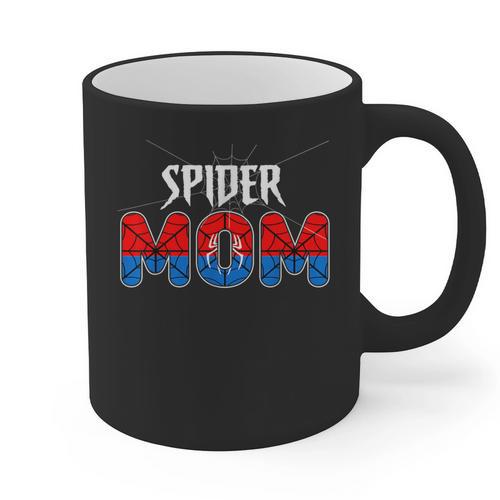 Mom And Dad Spider Family Matching Birthday Halloween Graphic Print Coffee Mug - Father's Day Fun
