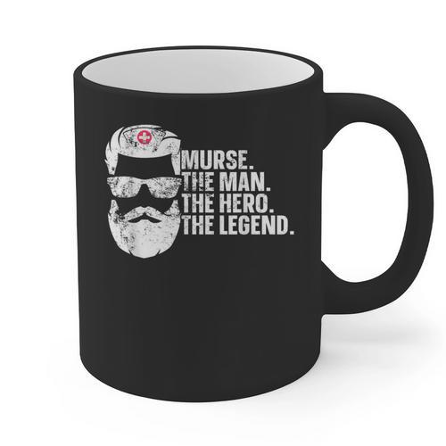 Murse Male Nurse Student Man Nurses Murse RN Graduation Week Graphic Print Coffee Mug - Best Gift Smart
