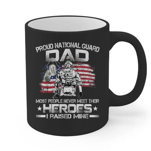 National Guard Graduation Proud National Guard Dad Graphic Print Coffee Mug - Father's Day Fun