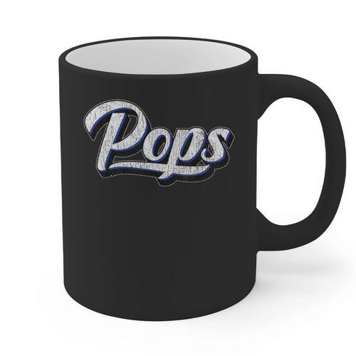 New Grandpa For Dad Called Pops Graphic Print Coffee Mug - Father's Day Fun