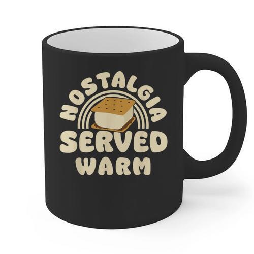 Nostalgia Served Warm Smore Graphic Print Coffee Mug - Figerry