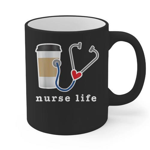 Nurse Life Graphic Nursing School Graduation Graphic Print Coffee Mug - Best Gift Smart