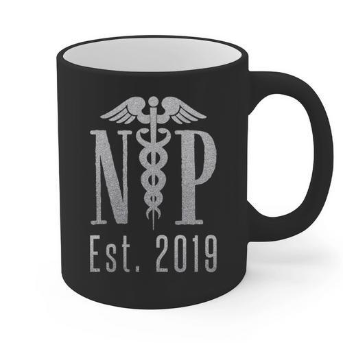 Nurse Practitioner Graduation Caduceus NP Degree 2019 Graphic Print Coffee Mug - Best Gift Smart