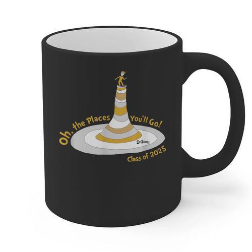 Oh The Places You’Ll Go 2025 Graduation Graphic Print Coffee Mug - Best Gift Smart