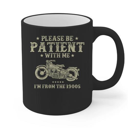 Old Biker I'm From The 1900s Motorcycle Classic Men Graphic Print Coffee Mug - Figerry