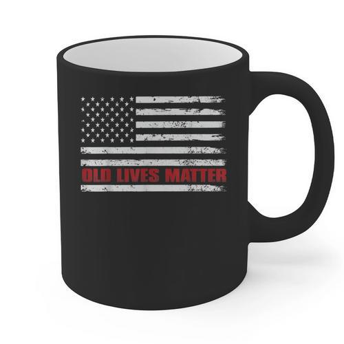 Old Lives Matter Tshirt 60th Birthday For Men 50th Dad Graphic Print Coffee Mug - Father's Day Fun