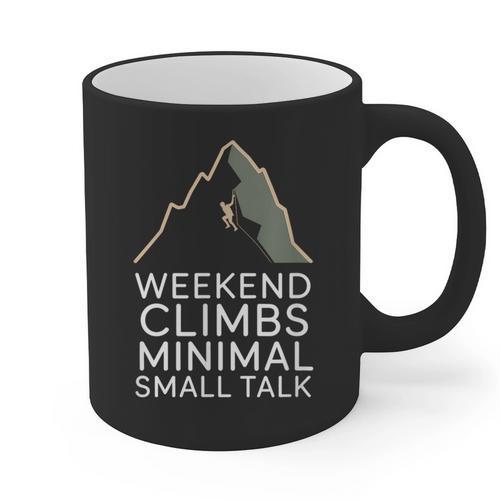 Outdoor Introvert Vibes Weekend Climber Graphic Print Coffee Mug - Raresse