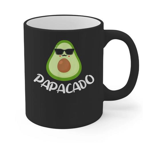 Papacado Avocado Dad Daddy Father's Day Graphic Print Coffee Mug - Father's Day Fun