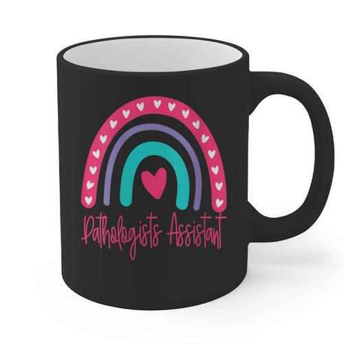 Pathologists' Assistant Graduation 2023 Boho Rainbow Graphic Print Coffee Mug - Best Gift Smart
