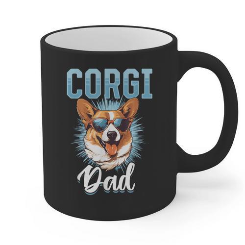 Pembroke Welsh Corgi Corgi Dad Graphic Print Coffee Mug - Father's Day Fun