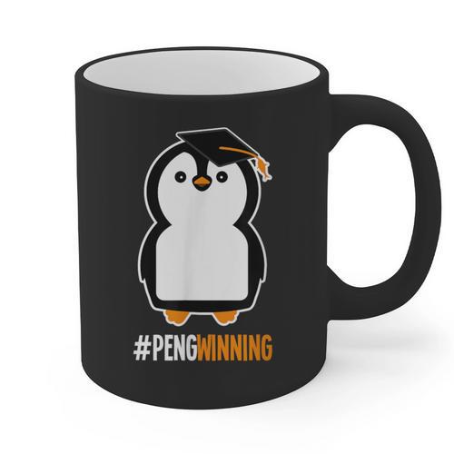 Penguin Graduation For Grads Hashtag Pengwinning Graphic Print Coffee Mug - Best Gift Smart