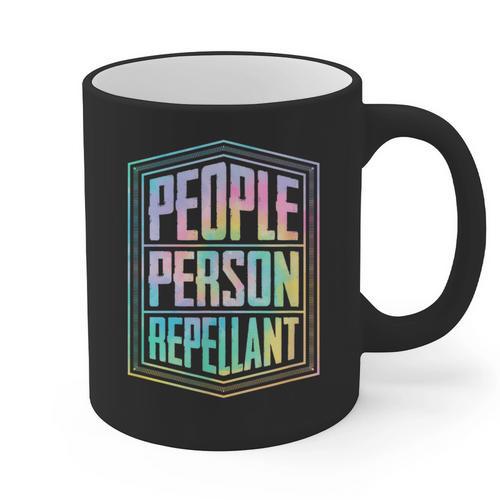 People Person Repellant Antisocial Introvert Graphic Print Coffee Mug - Raresse