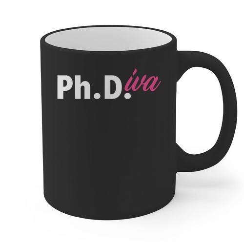 Ph Diva Women Dissertation Doctoral Degree Graduation PhD Graphic Print Coffee Mug - Best Gift Smart