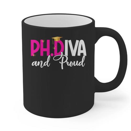 PhDiva Graduation Doctorate Student Graduate Graphic Print Coffee Mug - Best Gift Smart