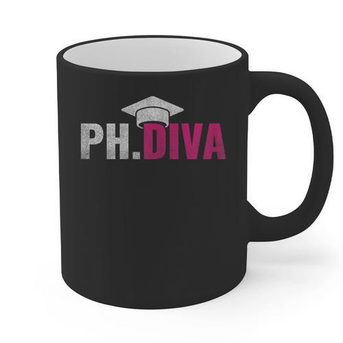 PhDiva PHD Student Graduation Degree Med Law School Graphic Print Coffee Mug - Best Gift Smart