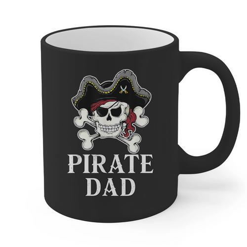 Pirate Father Pirate Dad Halloween Graphic Print Coffee Mug - Father's Day Fun