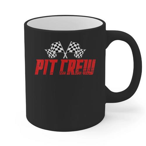 Pit Crew Family Racing Birthday Race Car For Dad Mom Kids Graphic Print Coffee Mug - Father's Day Fun