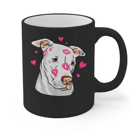 Pitbull Love Pitbull Moms Dads Graphic Print Coffee Mug - Father's Day Fun