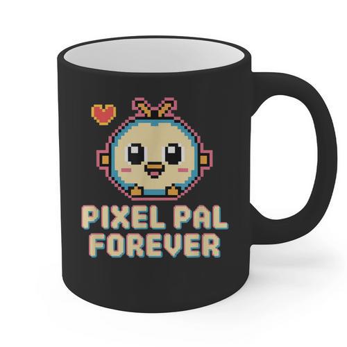 Pixel Art Pet Y2K Retro Vintage Digital Nostalgia Y2K Tech Graphic Print Coffee Mug - Figerry