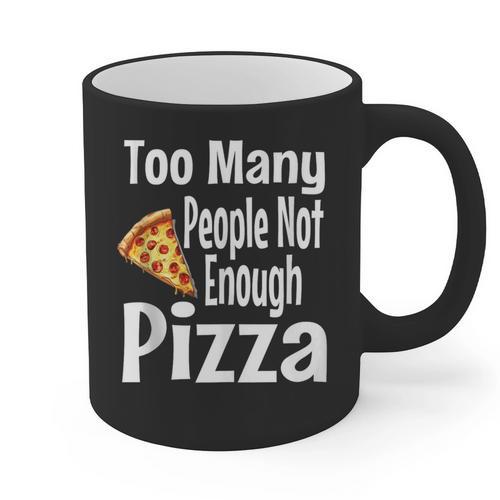 Pizza Lover Saying Introvert Anti Social Humor Foodie Graphic Print Coffee Mug - Raresse