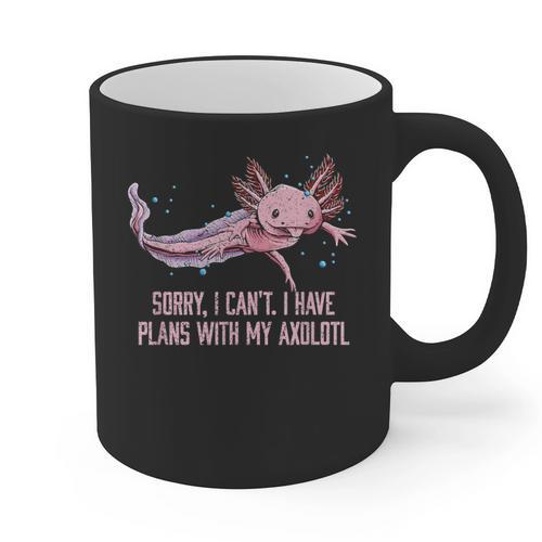 I Have Plans With My Axolotl Salamander Introvert Graphic Print Coffee Mug - Raresse