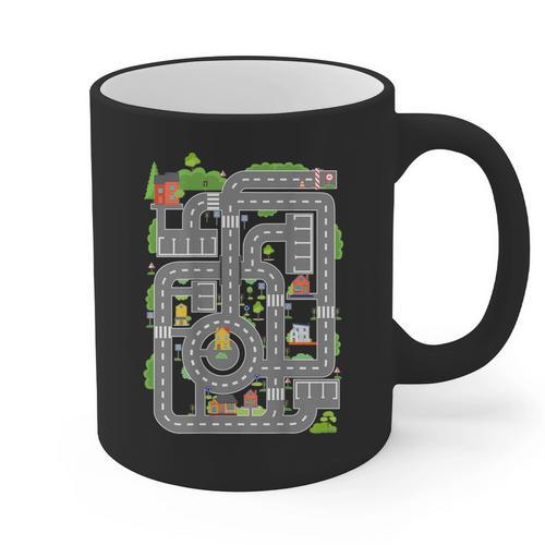 Play Cars On Dad's Back Shirt Kids And Fathers Play Graphic Print Coffee Mug - Father's Day Fun