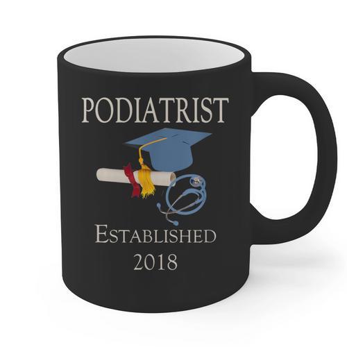 Podiatrist Established 2018 Med School Graduation Shirt Graphic Print Coffee Mug - Best Gift Smart