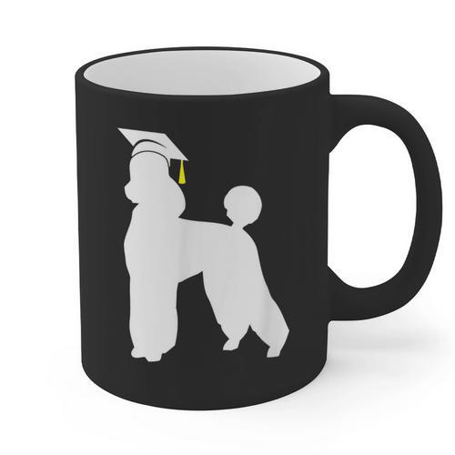 Poodle Graduation Dog Graduate Graphic Print Coffee Mug - Best Gift Smart