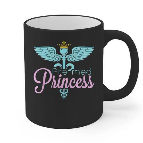 Pre-Med Women Pre Med Princess Graduation Graphic Print Coffee Mug - Best Gift Smart