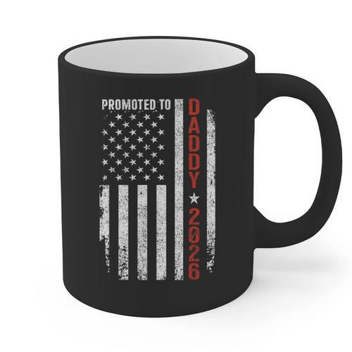 Promoted To Daddy 2026 Graphic Print Coffee Mug - Father's Day Fun