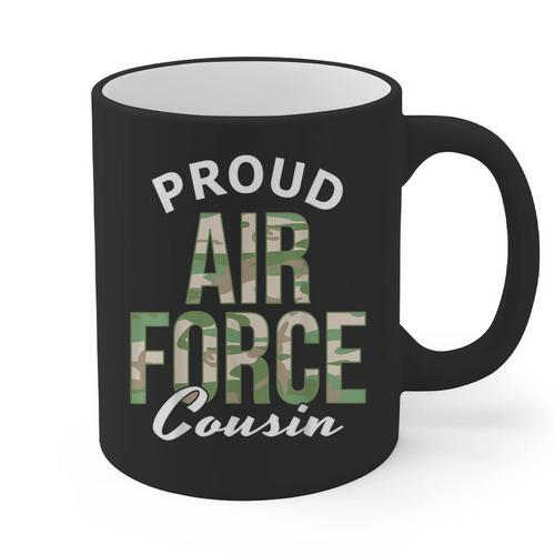 Proud Air Force Cousin Deployment Homecoming Graduation Graphic Print Coffee Mug - Best Gift Smart