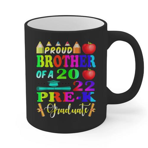 Proud Brother Of 2022 Pre K Graduate Graduation Graphic Print Coffee Mug - Best Gift Smart
