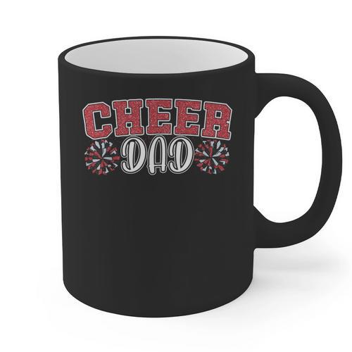 Proud Cheer Dad My Favorite Cheerleader Calls Me Daddy Men Graphic Print Coffee Mug - Father's Day Fun