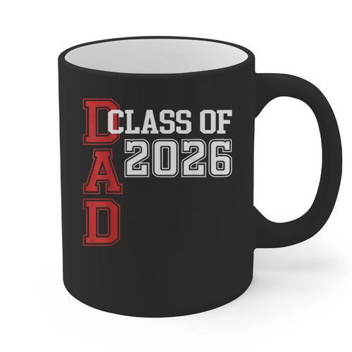 Proud Dad Of A 2026 Graduate Grad Senior Father Graduation Graphic Print Coffee Mug - Best Gift Smart