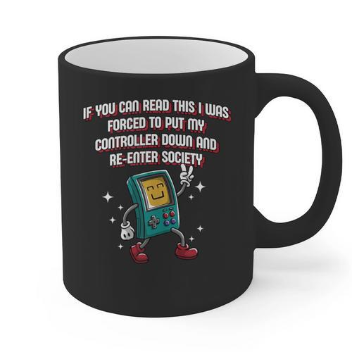 If You Can Read This Gamer Humor Gaming Introvert Graphic Print Coffee Mug - Raresse