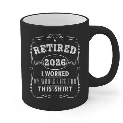 Retired 2026 Decoration Men Women Dad Grandpa Retirement Graphic Print Coffee Mug - Father's Day Fun