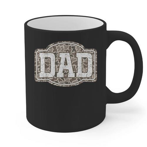 Retro Old Camo Dad Camouflage Hunting Season Father's Day Graphic Print Coffee Mug - Father's Day Fun
